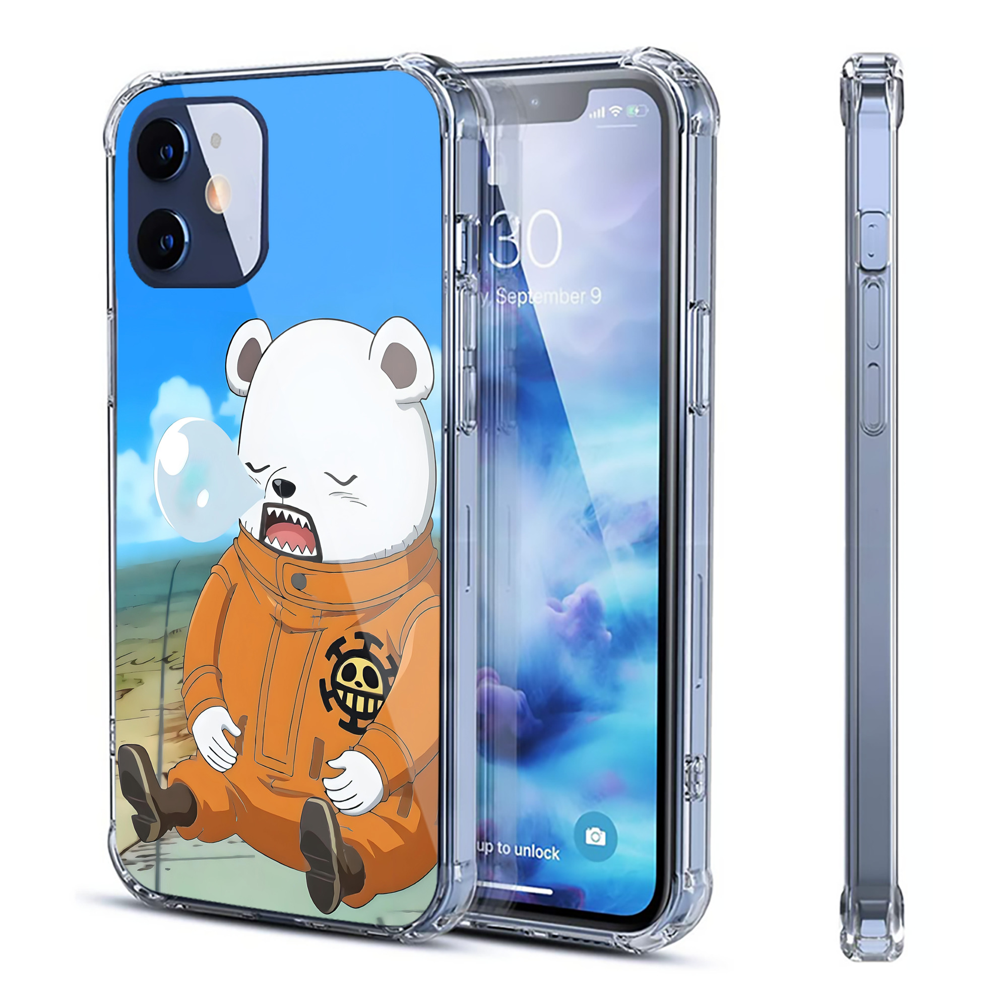 （画像用） ワンピース ONE PIECE 【iPhone 12シリーズ対応】透明スマホケース（クリアソフトケース）